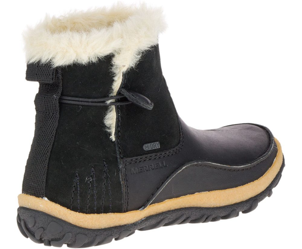 Kozaki Merrell Damskie Czarne - Tremblant Pull On Polar Waterproof - 519480-OLN